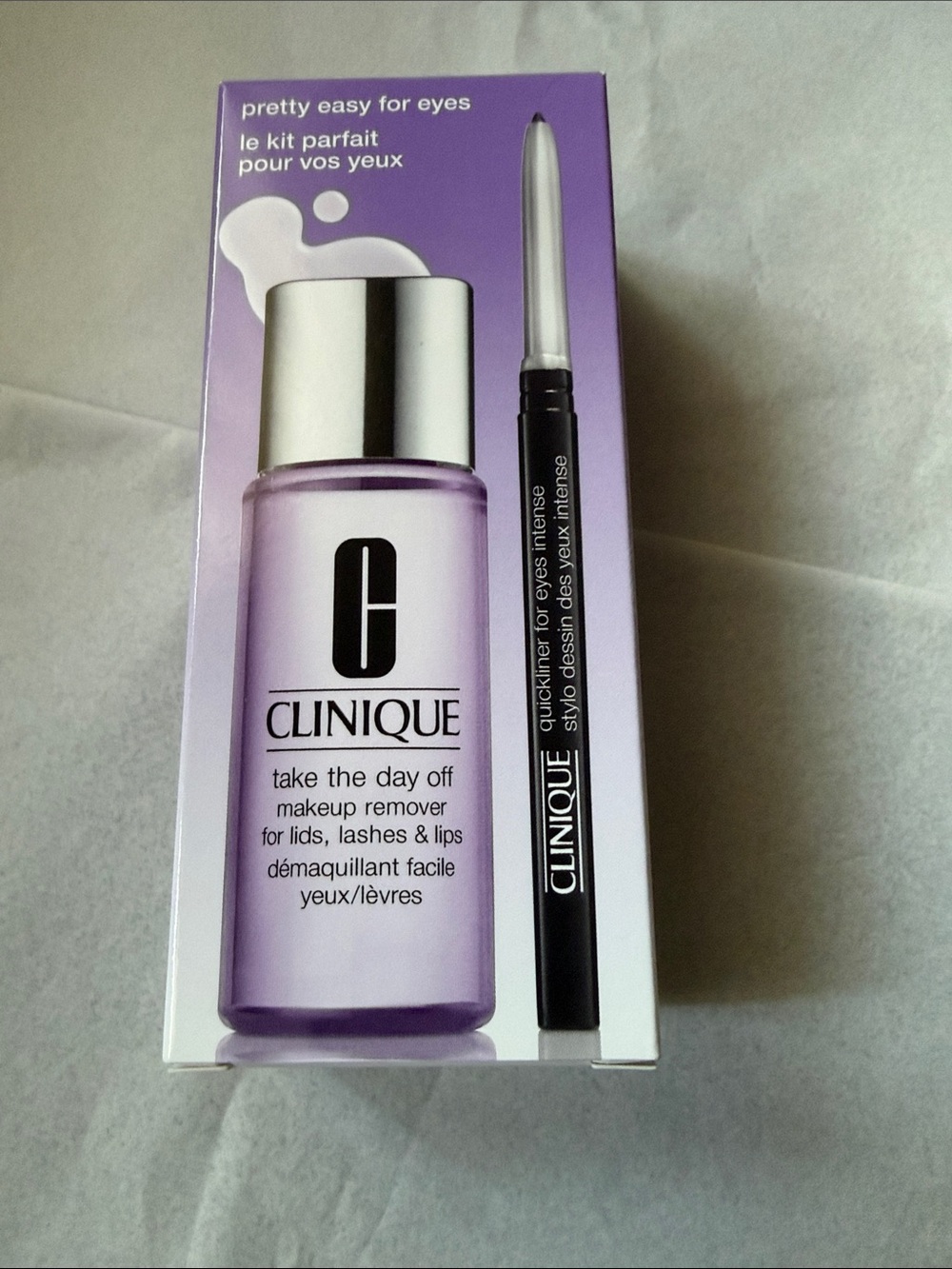 New Clinique Pretty Easy For Eyes. Take the day off makeup remover & quickliner.